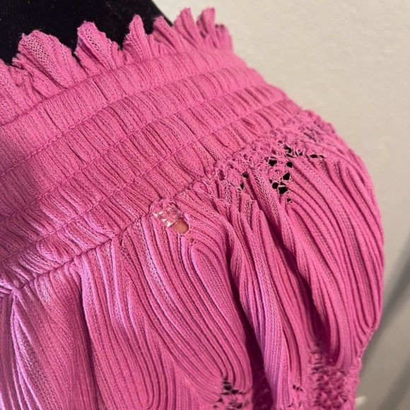 Lane Bryant Off the Shoulder Scalloped Hem Blouse Women's Size 22/24 - Picture 8 of 11